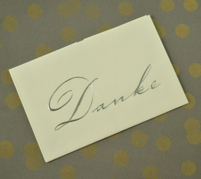 exclusiver Faltbrief ,silber, Letterpress, Teschner-Werkraum Berlin, Baruther Akzidenzen, Ulrich Teschner
