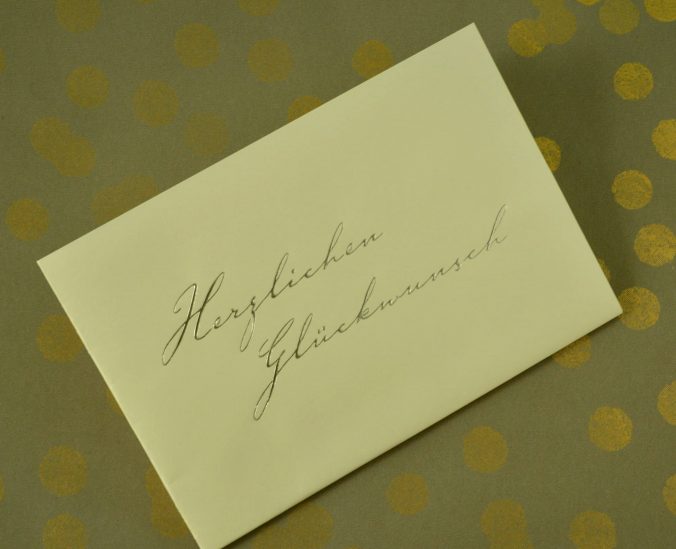 exclusiver Faltbrief ,silber, Letterpress, Teschner-Werkraum Berlin, Baruther Akzidenzen, Ulrich Teschner
