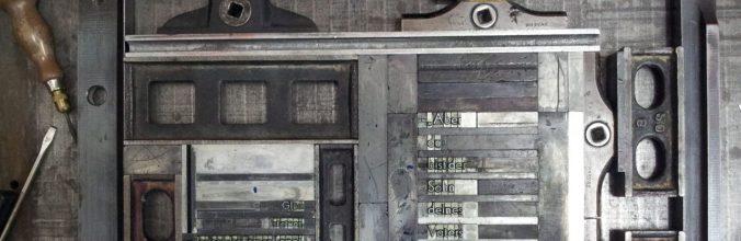 Schliessrahmen, Bleisatz, , Handsatz, Letterpress, Teschner-Werkraum, Berlin, Baruther Akzidenzen, Ulrich Teschner