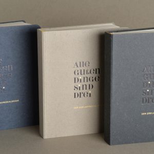 Dreijahreskalender, Tagebuch, Geschenk zur Geburt, nachhaltig hergestellt, Diary, minimalistisches Design, Hersteller Teschner-Werkraum Berlin